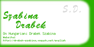 szabina drabek business card